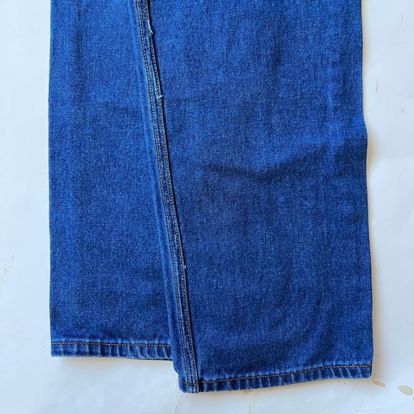 Vintage Wrangler Straight Leg High Rise Jeans No Fault Flat Front Blue Jeans 29 - Picture 4 of 14